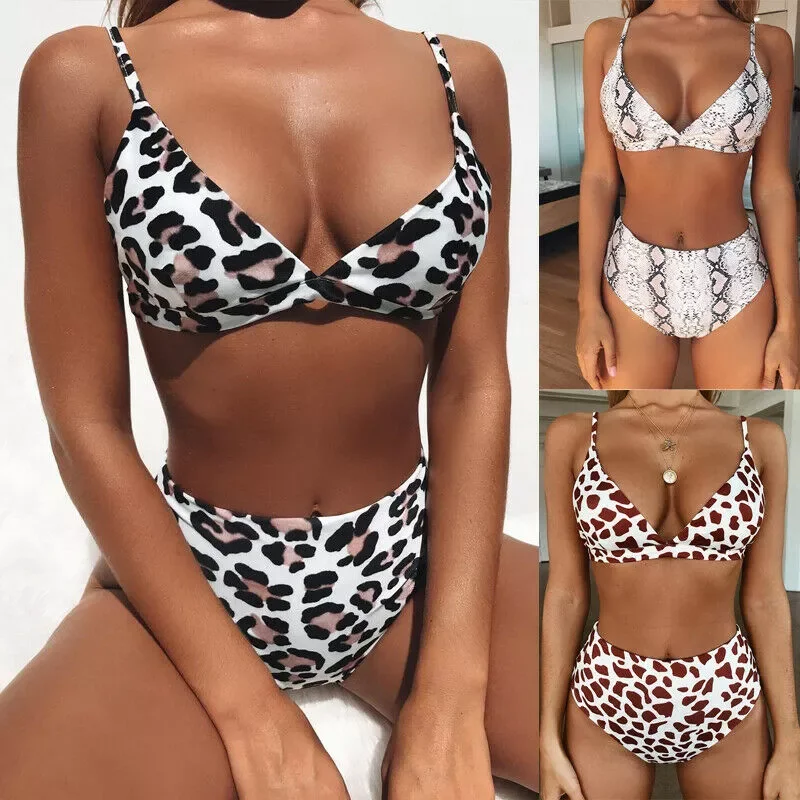 Women Bandage 2pcs Bikini Set Push-up Animal Leopard Printed High Waist Beach Swimsuit Padded Bra Bathing Suit Swimwear
Women Bandage 2pcs Bikini Set Push-up Animal Leopard Printed High Waist Beach Swimsuit Padded Bra Bathing Suit Swimwear