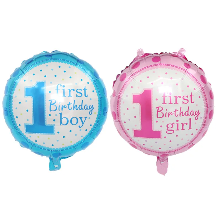 10Pcs 18inch Happy 1st Birthday Helium Balloon Blue Pink Balloons Boy Girls Baby Shower Birthday Party Decoration Foil Balloon
10Pcs 18inch Happy 1st Birthday Helium Balloon Blue Pink Balloons Boy Girls Baby Shower Birthday Party Decoration Foil Balloon
