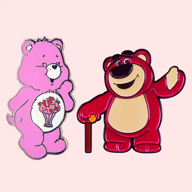 Cute Kawaii Pink Strawberry Bear Enamel Brooch Pins Badge Lapel Pin Brooches Alloy Metal Fashion Jewelry Accessories
Cute Kawaii Pink Strawberry Bear Enamel Brooch Pins Badge Lapel Pin Brooches Alloy Metal Fashion Jewelry Accessories