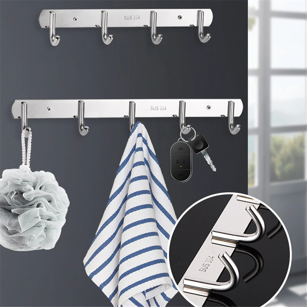Bathroom Robe Hook Coat Hook Thickened Stainless Steel Hook Clothes Holder Hook Rustproof Hook Hanger Kitchen Hooks Hardware
Bathroom Robe Hook Coat Hook Thickened Stainless Steel Hook Clothes Holder Hook Rustproof Hook Hanger Kitchen Hooks Hardware