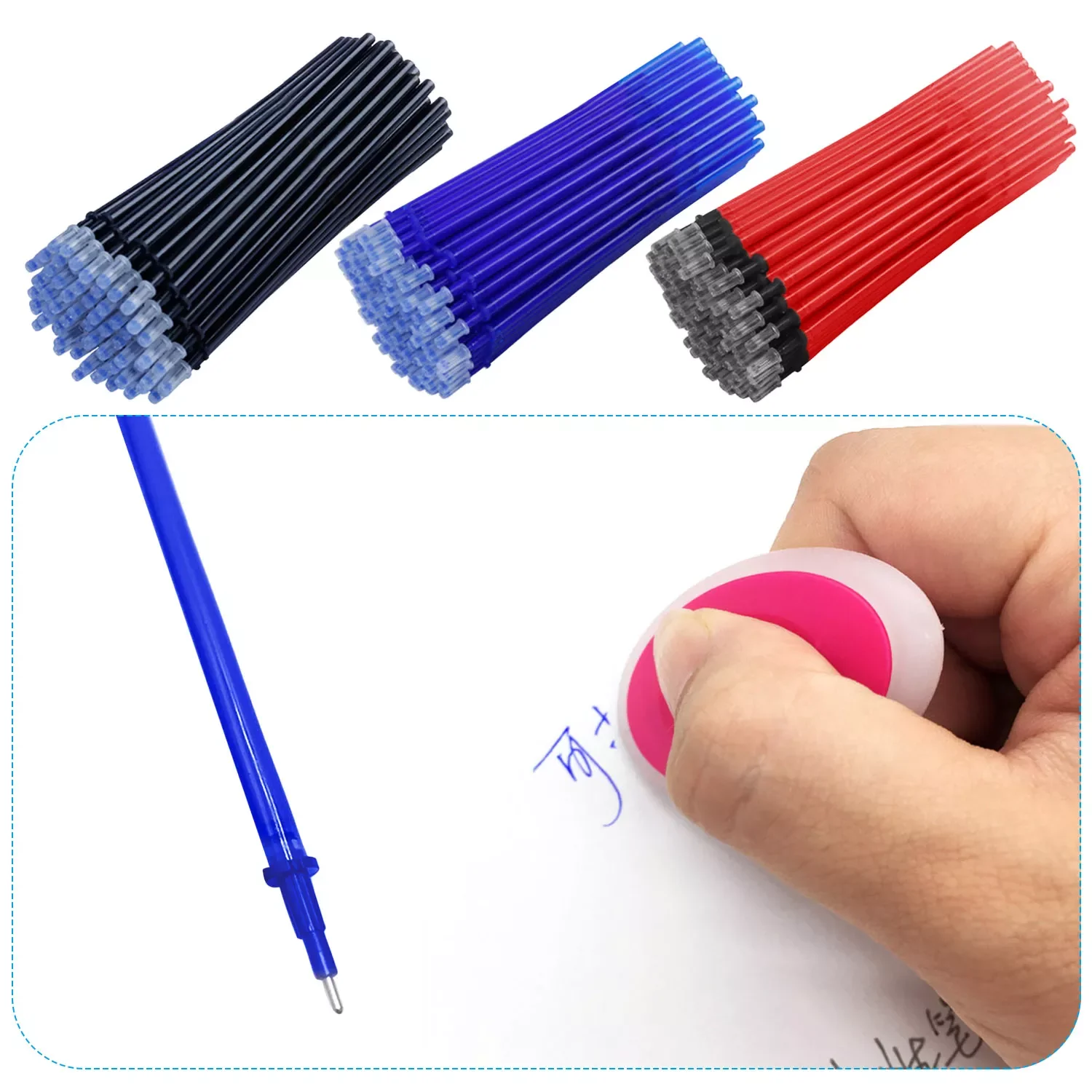20pcs Fine Point 0.5mm Gel Ink Refills School Office Stationery Supplies for Friction Erasable Gel Pens
20pcs Fine Point 0.5mm Gel Ink Refills School Office Stationery Supplies for Friction Erasable Gel Pens