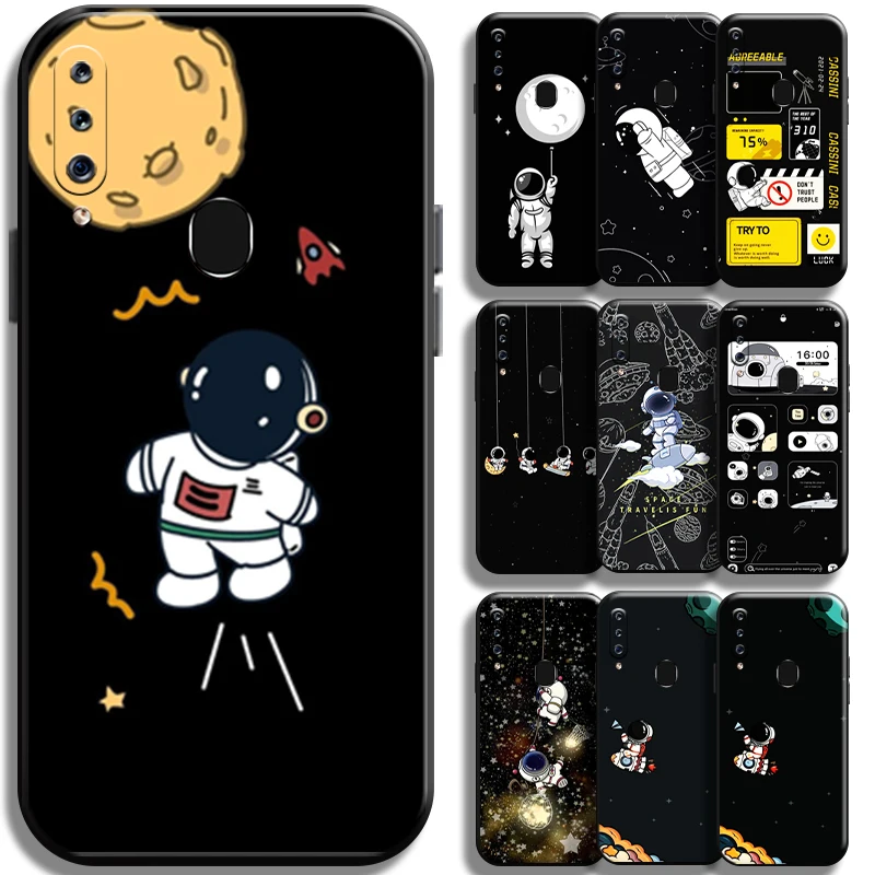 Fashion Cute Astronaut For Samsung Galaxy A60 Phone Case Funda Shockproof Liquid Silicon Carcasa Black Soft TPU
Fashion Cute Astronaut For Samsung Galaxy A60 Phone Case Funda Shockproof Liquid Silicon Carcasa Black Soft TPU