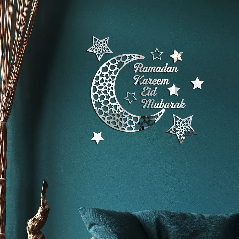 zollor Muslim Ramadan Crescent Acrylic Mirror Stickers Three-dimensional Self-adhesive Wall Stickers DIY Home Decoration Sticker
zollor Muslim Ramadan Crescent Acrylic Mirror Stickers Three-dimensional Self-adhesive Wall Stickers DIY Home Decoration Sticker