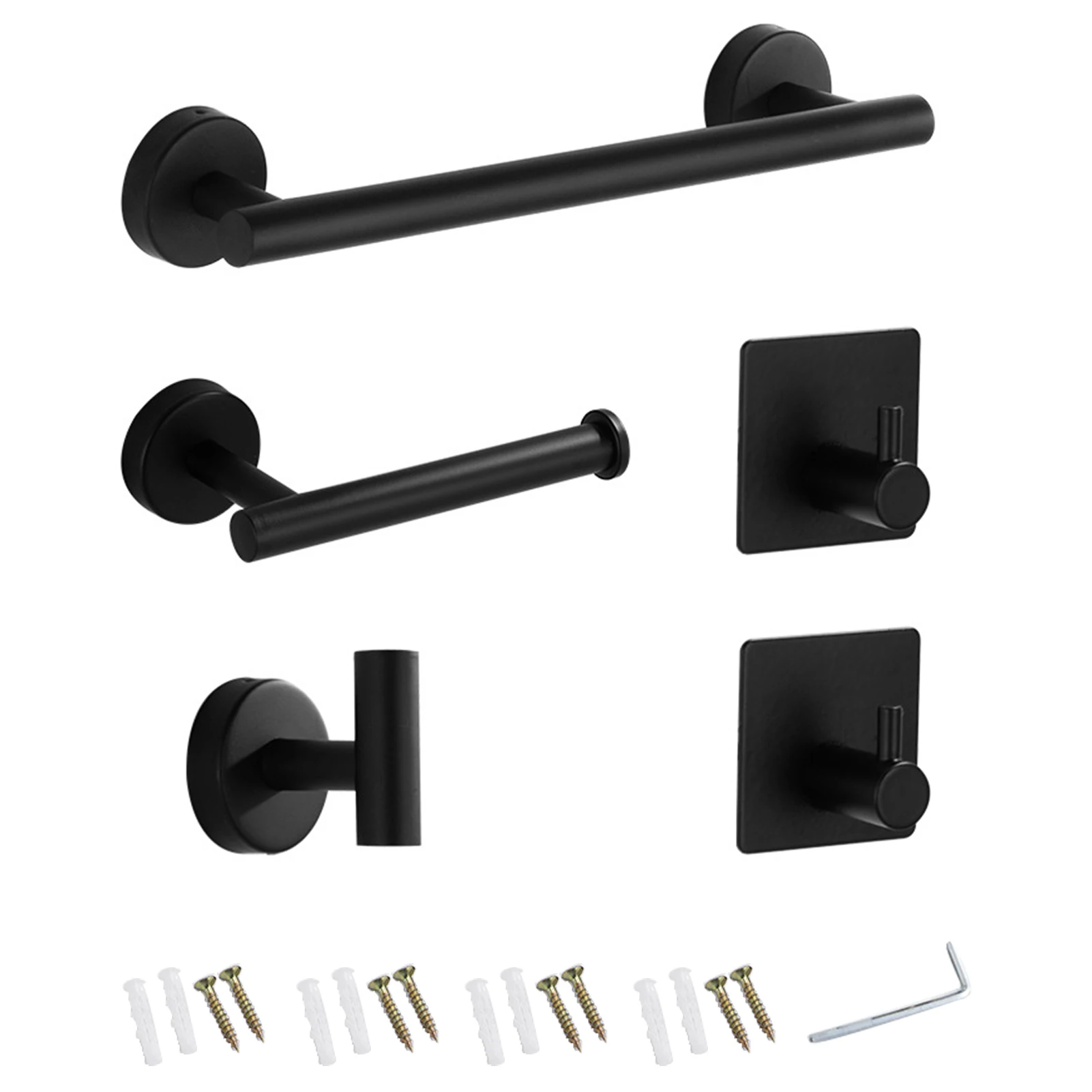 5pcs Robe Hook Bath Ball Space Saving Storage Shelf Stainless Steel Bathroom Hardware Set Towel Rail Wall Mounted Accessories
5pcs Robe Hook Bath Ball Space Saving Storage Shelf Stainless Steel Bathroom Hardware Set Towel Rail Wall Mounted Accessories