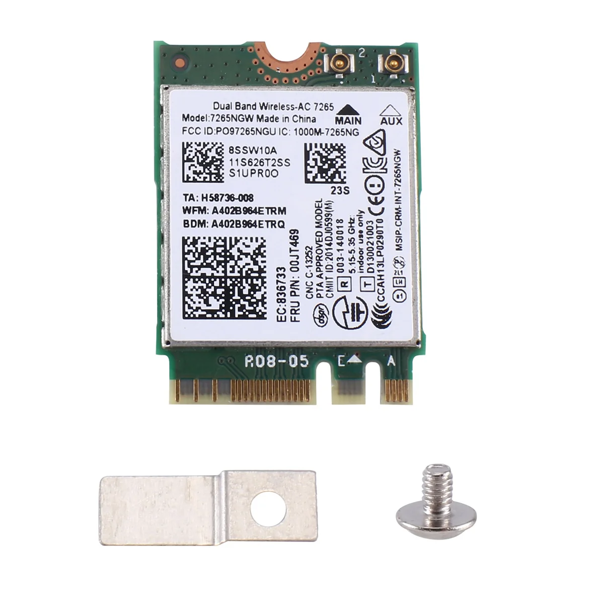 AC7265 7265NGW Wi-Fi карта FRU00JT469 802.11AC NGFF BT4.0 для Lenovo Thinkpad E550 E455 E555 Series
AC7265 7265NGW Wi-Fi карта FRU00JT469 802.11AC NGFF BT4.0 для Lenovo Thinkpad E550 E455 E555 Series