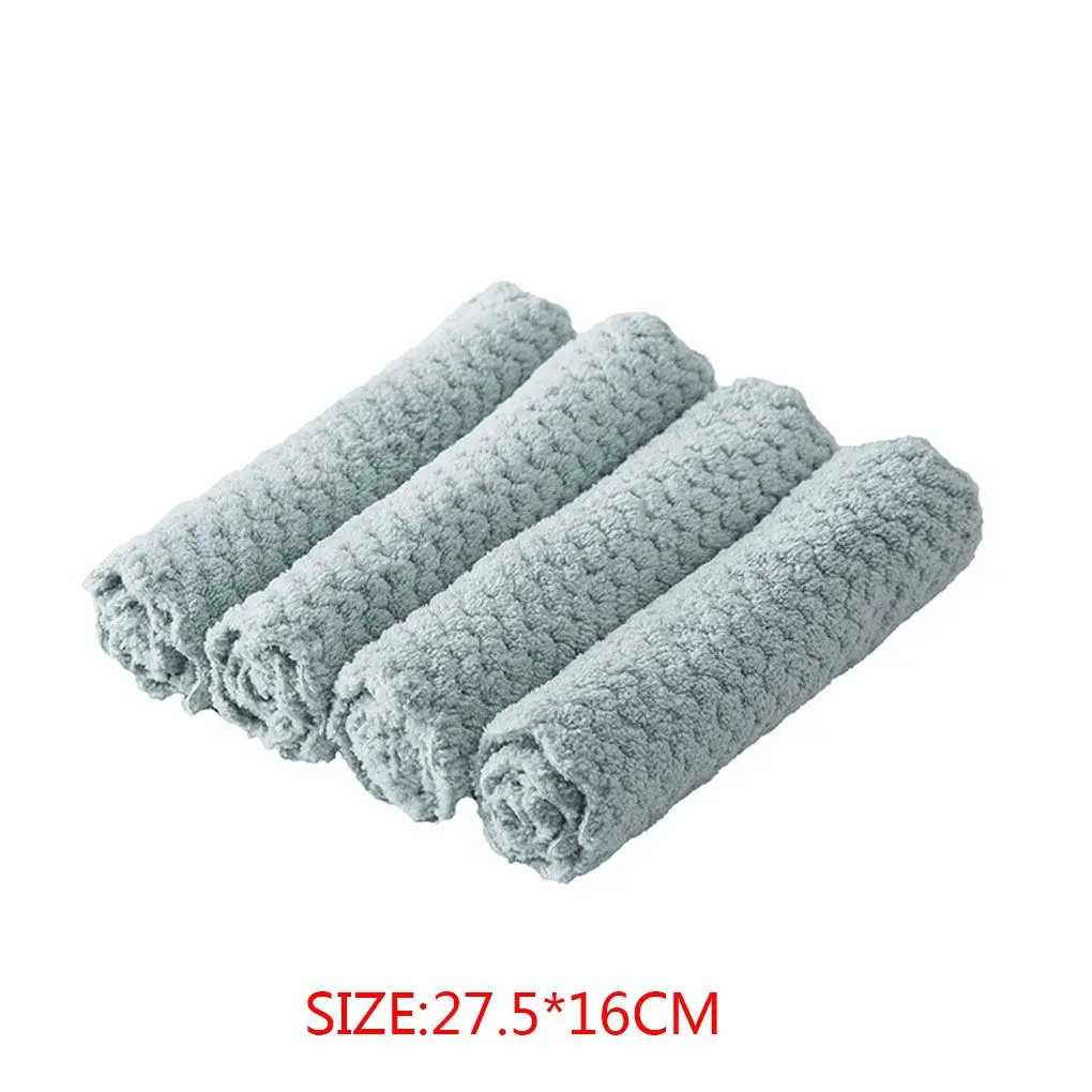 New Arrival 4pcs Pure Colors Pineapple Pattern Rag Dish Cloth Pot Washing Pad Towel Kitchen Cleaning Tool
New Arrival 4pcs Pure Colors Pineapple Pattern Rag Dish Cloth Pot Washing Pad Towel Kitchen Cleaning Tool