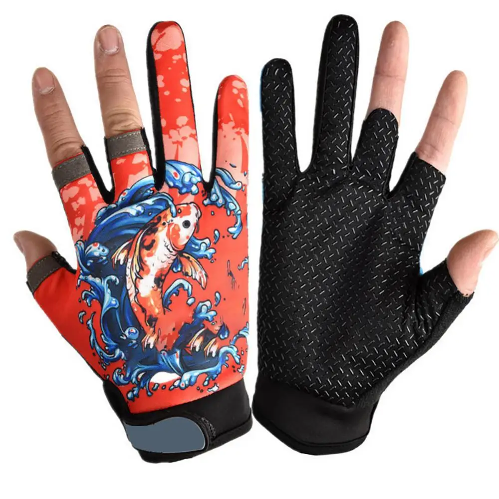 Outdoor Fishing Gloves Adjustable Wrist And Thumb Wearable Three Fingers Gloves Stall Protector Non-slip Men Women Gloves
Outdoor Fishing Gloves Adjustable Wrist And Thumb Wearable Three Fingers Gloves Stall Protector Non-slip Men Women Gloves