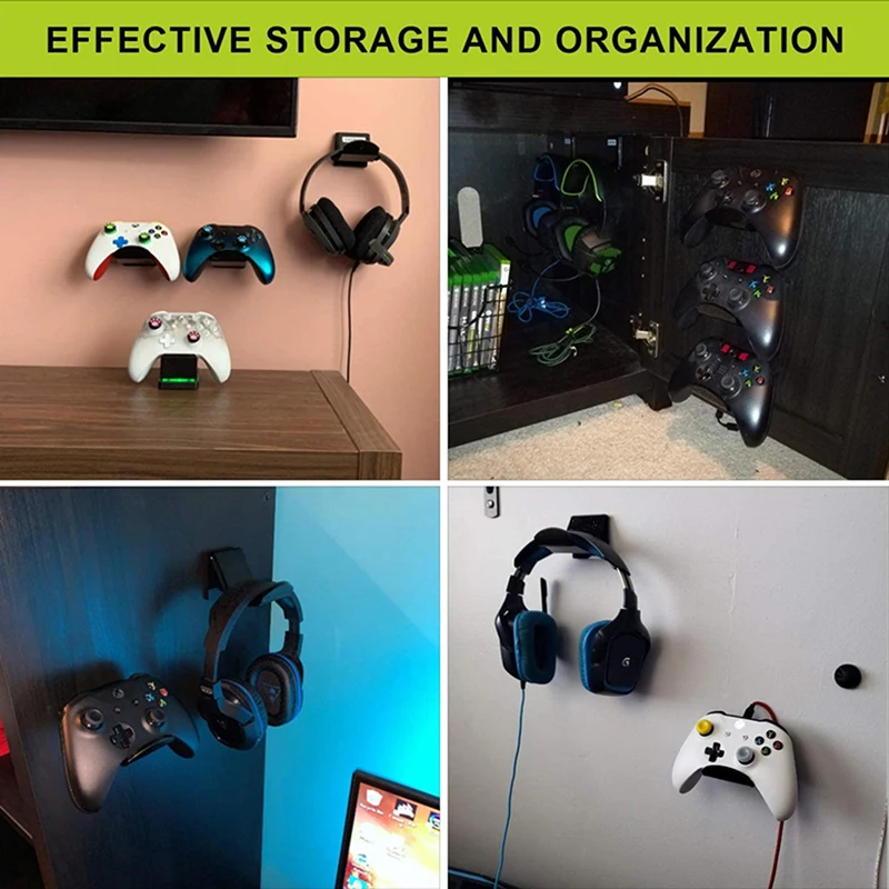 Game Controller Holder Wall Mount Gamepad Headphone Holder Hanging Stand Holder Rack Adhesive Hanging Stand Holder Wall-mounted
Game Controller Holder Wall Mount Gamepad Headphone Holder Hanging Stand Holder Rack Adhesive Hanging Stand Holder Wall-mounted