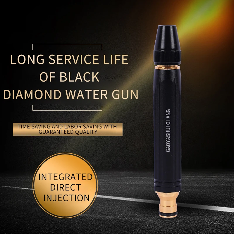 Home Garden Shower Black High-pressure Water Gun Nozzle Alloy Copper-plated Nipple Type Direct Injection Car Wash Water Gun
Home Garden Shower Black High-pressure Water Gun Nozzle Alloy Copper-plated Nipple Type Direct Injection Car Wash Water Gun