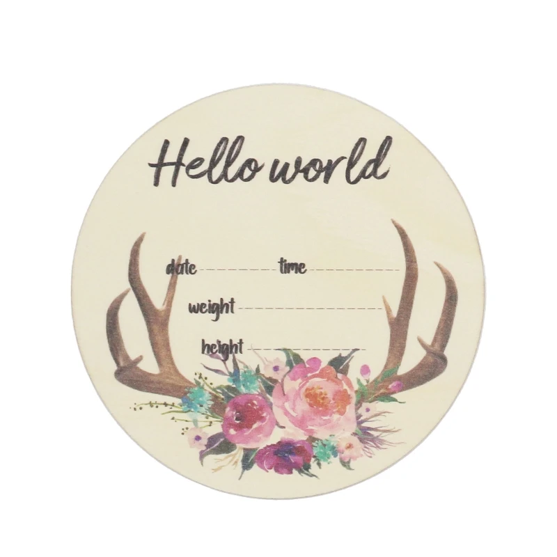 Baby Month Milestone Card Newborn Birth Monthly Birthday Recording Card Infant Photography Props Wooden Teether Toy 
Baby Month Milestone Card Newborn Birth Monthly Birthday Recording Card Infant Photography Props Wooden Teether Toy