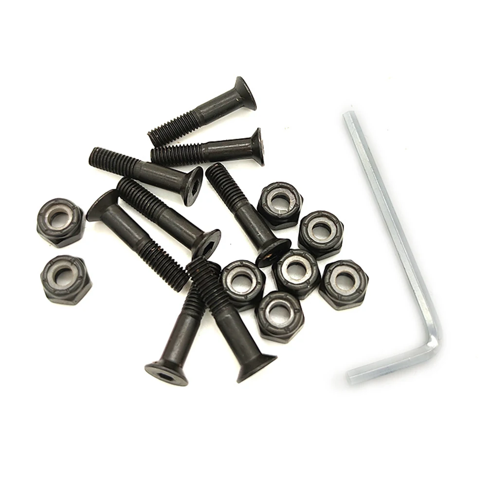 16Pcs M5 25/28/30/35/53mm Screws+Nuts Four-wheeled Skateboard Longboard Skateboard Long Board Nut Set Accessories
16Pcs M5 25/28/30/35/53mm Screws+Nuts Four-wheeled Skateboard Longboard Skateboard Long Board Nut Set Accessories