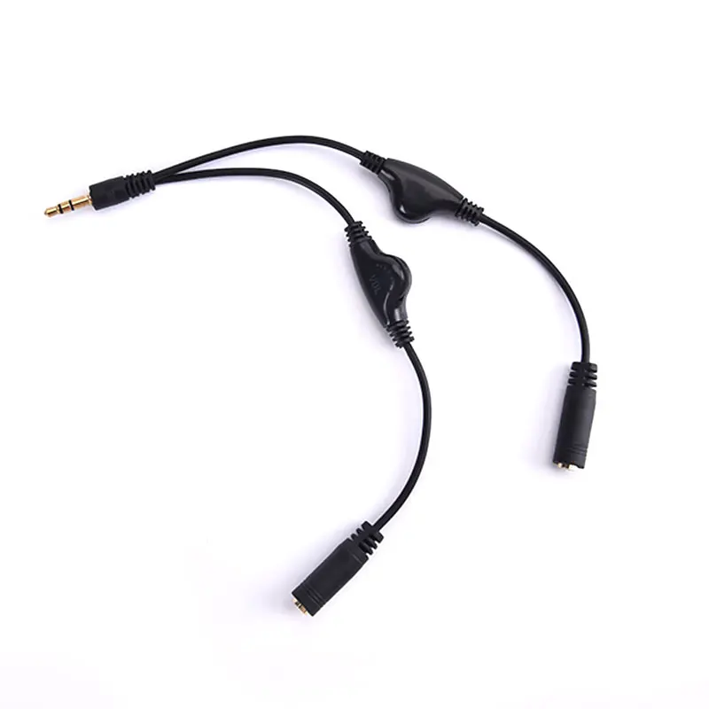 1pc 3.5mm Headphone Stereo Audio Y Splitter Cable Cord With Separate Volume Control Earphone Headphone Wire Extension Cable
1pc 3.5mm Headphone Stereo Audio Y Splitter Cable Cord With Separate Volume Control Earphone Headphone Wire Extension Cable