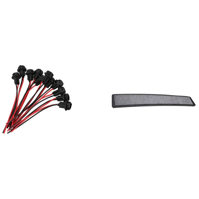 10X T10 W5W 168 194 Lamp Holder Socket Glass Base Lamp Socket DIY, Black With Cabin Air Filter Charcoal Carbon For-BMW
10X T10 W5W 168 194 Lamp Holder Socket Glass Base Lamp Socket DIY, Black With Cabin Air Filter Charcoal Carbon For-BMW