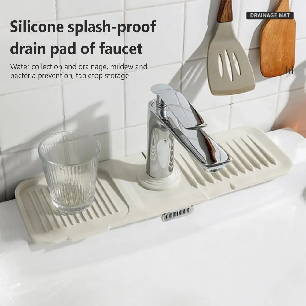 Kitchen Faucet Silicone Draining Pad Non-slip Splashproof Countertop Protector For Bathroom Kitchen
Kitchen Faucet Silicone Draining Pad Non-slip Splashproof Countertop Protector For Bathroom Kitchen