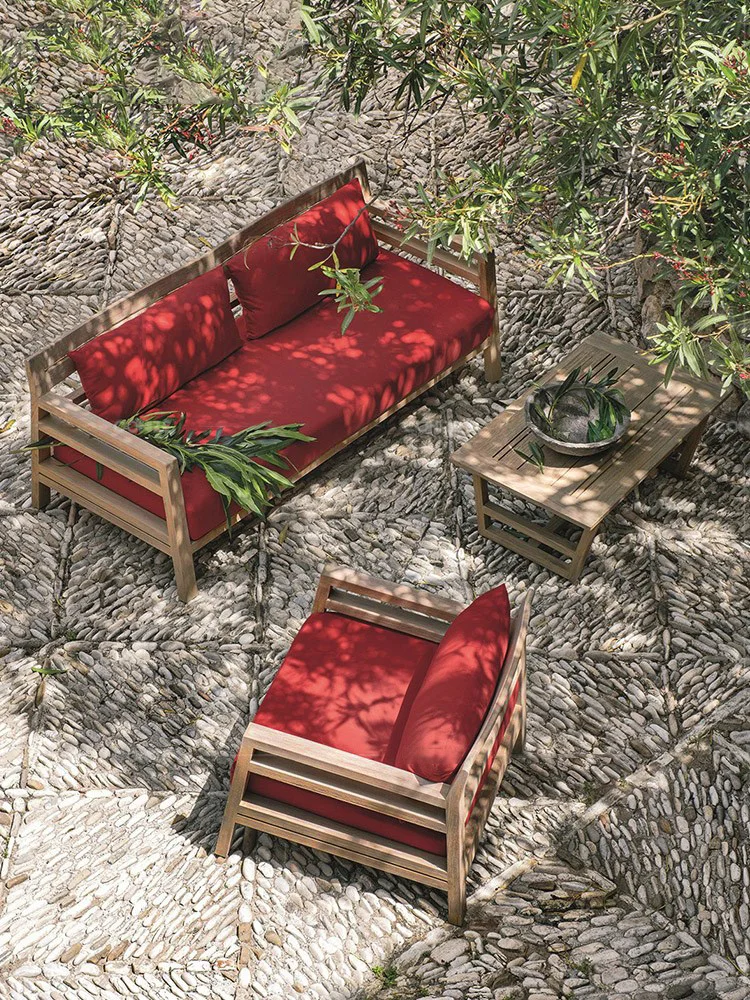 Nordic solid wood sofa tea table combination small family teak outdoor courtyard villa living room furniture sofa chair
Nordic solid wood sofa tea table combination small family teak outdoor courtyard villa living room furniture sofa chair