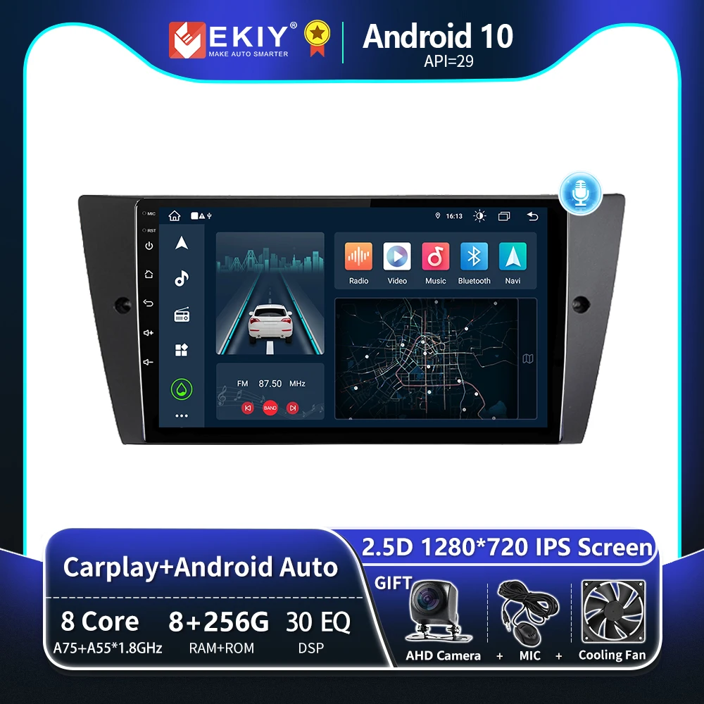 EKIY T8 8G 256G для BMW 3 серии E90 E91 E92 E93 Автомобильный радиоприемник Мультимедийная система Магнитофон Навигация GPS Стерео Авто Android Carplay Wireless No 2 Din DVD...
EKIY T8 8G 256G для BMW 3 серии E90 E91 E92 E93 Автомобильный радиоприемник Мультимедийная система Магнитофон Навигация GPS Стерео Авто Android Carplay Wireless No 2 Din DVD...