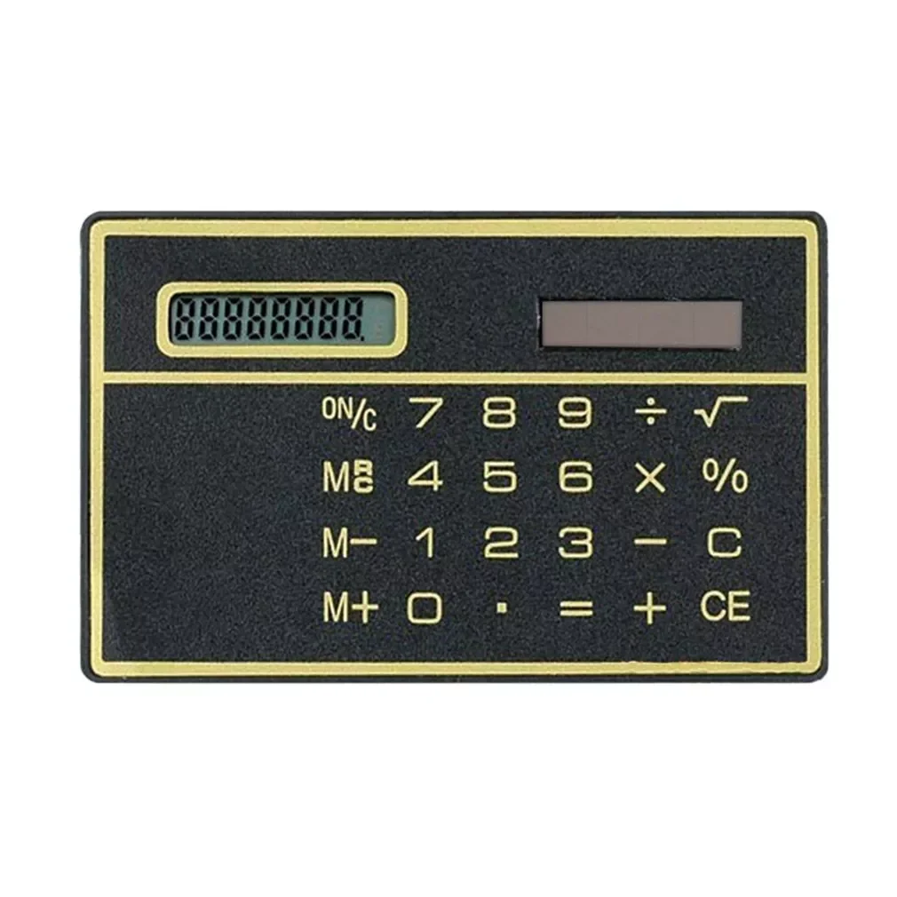 8 Digit Ultra Thin Solar Power Calculator with Touch Screen Credit Card Design Portable Mini Calculator for Business School New
8 Digit Ultra Thin Solar Power Calculator with Touch Screen Credit Card Design Portable Mini Calculator for Business School New