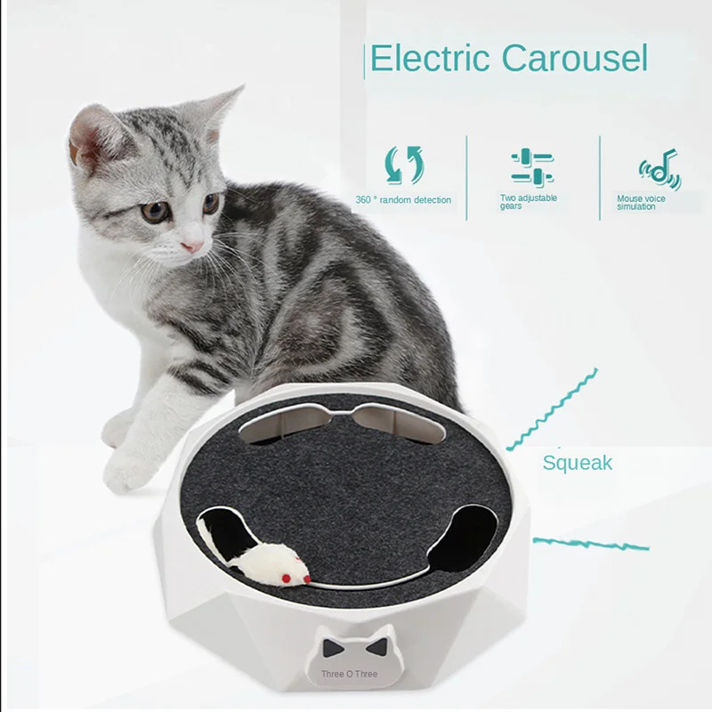 Interactive Electric Cat Toy with Running Mouse Automatic Rotating Teaser Pop Play Hide and Seek Hunt Toy for Fun Exercise
Interactive Electric Cat Toy with Running Mouse Automatic Rotating Teaser Pop Play Hide and Seek Hunt Toy for Fun Exercise