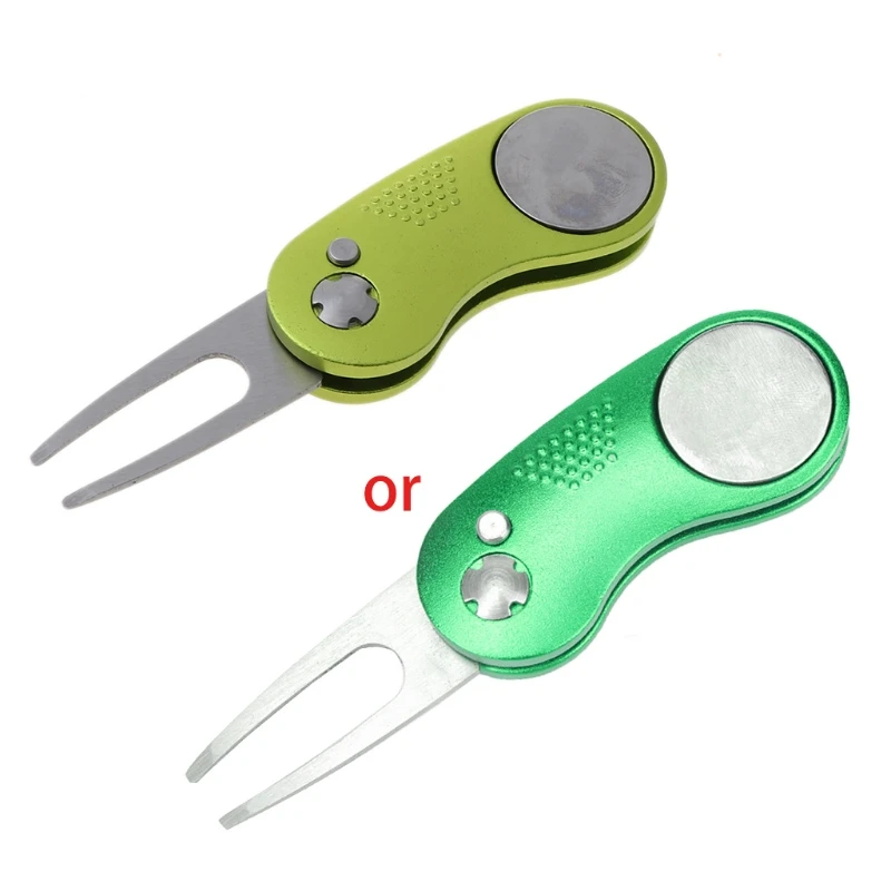 Stainless Steel Folding Golf Divot Repair Fork with Magnetic Button Pitch Groove Remover Cleaner Pitchfork Switchblade Tool
Stainless Steel Folding Golf Divot Repair Fork with Magnetic Button Pitch Groove Remover Cleaner Pitchfork Switchblade Tool