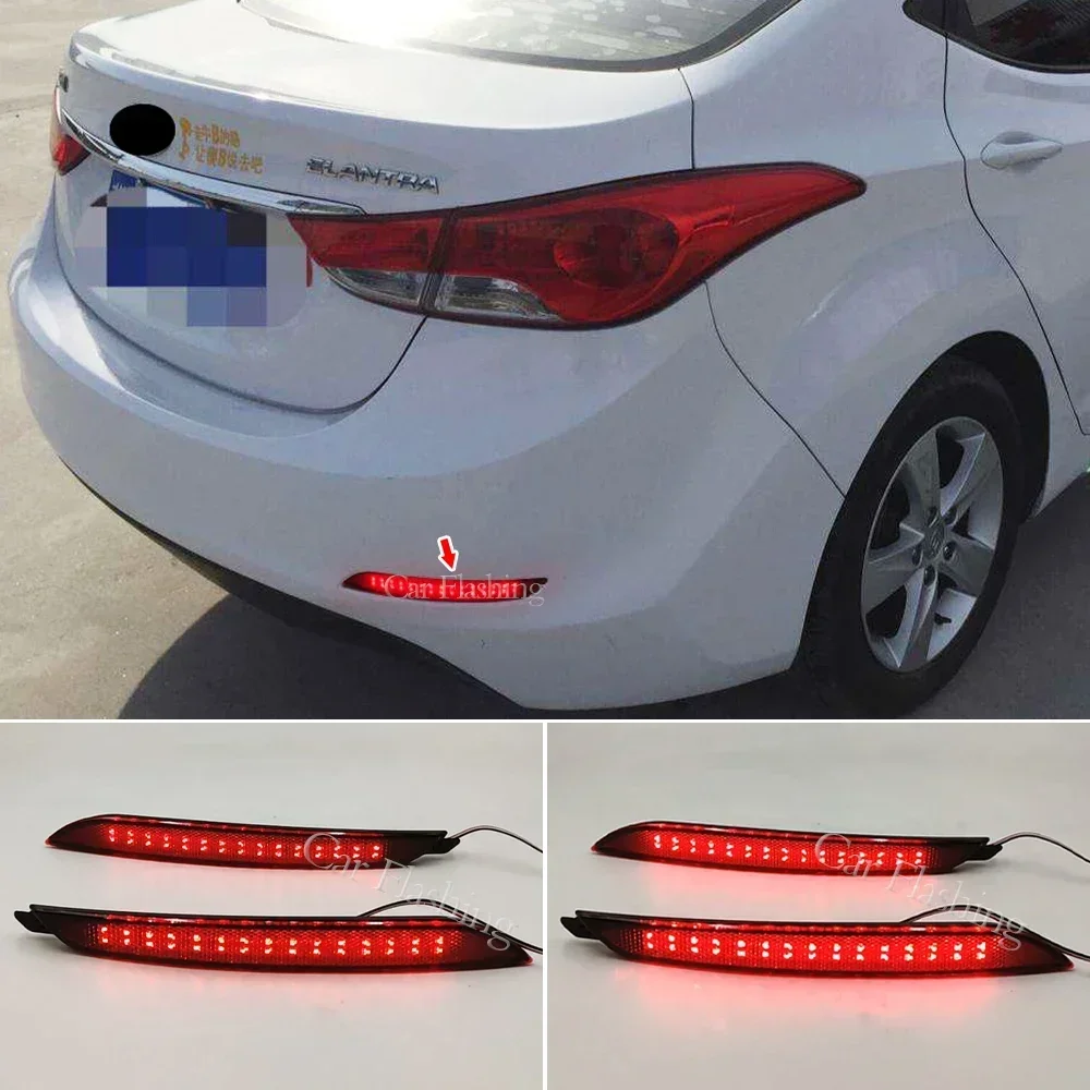 Новый! 1 комплект светодиодных фонарей заднего бампера для Hyundai Elantra 2012 2013 2014