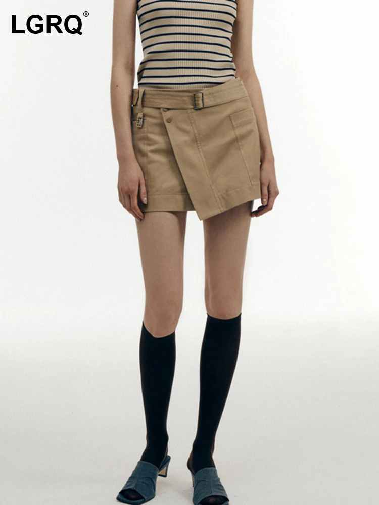 LGRQ Elegant Splicing Streetwear Korean Casual Versatile Irregular Girl Mini Half Skirt Women's Short A-line Summer 2023 19F1160
LGRQ Elegant Splicing Streetwear Korean Casual Versatile Irregular Girl Mini Half Skirt Women's Short A-line Summer 2023 19F1160