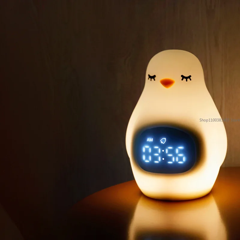 Cute Led Night Light Silicone Cute Adjustable Night Light Alarm Clock Eye Protection Table Lamp for Childrens Room Bedside Decor
Cute Led Night Light Silicone Cute Adjustable Night Light Alarm Clock Eye Protection Table Lamp for Childrens Room Bedside Decor