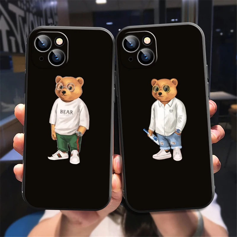 Phone Case For iPhone 13 Pro 12 Mini 11 Pro Max SE 2020 X XR XS MAX 8 7 6 6S Plus Cute Bear Fashion Brand Fundas Black Cover
Phone Case For iPhone 13 Pro 12 Mini 11 Pro Max SE 2020 X XR XS MAX 8 7 6 6S Plus Cute Bear Fashion Brand Fundas Black Cover