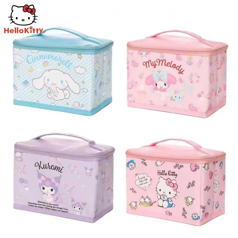 Hello Kittys Cosmetic Storage Box Sanrios Kuromi Anime Portable Cartoon Zipper Kawaii Clamshell Foldable Desktop Dust Box
Hello Kittys Cosmetic Storage Box Sanrios Kuromi Anime Portable Cartoon Zipper Kawaii Clamshell Foldable Desktop Dust Box