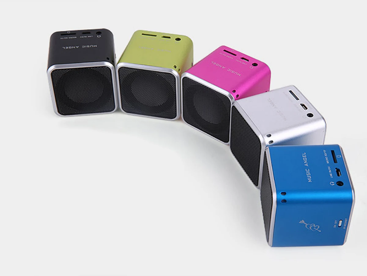 Original Mini Music Angel Bluetooth Digital Speakers for PC Cellphone Support Micro SD TF Card MP3 altavoz Sprecher JH-MD06DBT2
Original Mini Music Angel Bluetooth Digital Speakers for PC Cellphone Support Micro SD TF Card MP3 altavoz Sprecher JH-MD06DBT2
