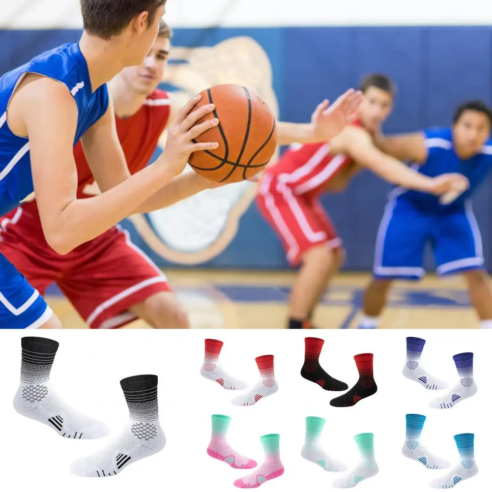 

Носки высокие износостойкие поглощающие пот утолщенные Носки высокие спортивные носки для бега на открытом воздухе с вибрацией Демпфирование