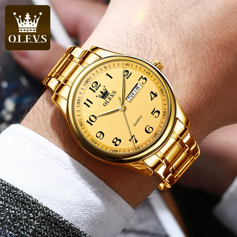 OLEVS Classic Men's Quartz Watch Waterproof Stainless Steel Strap Fashion Casual Men's Watch Gift Date Clock
OLEVS Classic Men's Quartz Watch Waterproof Stainless Steel Strap Fashion Casual Men's Watch Gift Date Clock