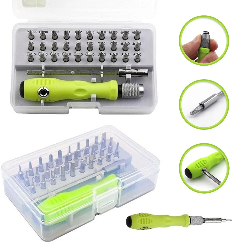 32 In 1 Precision Mini Magnetic Screwdriver Bits Set Multifunction Manual Screwdriver Set Phone Laptop Non-slip Hand Tools
32 In 1 Precision Mini Magnetic Screwdriver Bits Set Multifunction Manual Screwdriver Set Phone Laptop Non-slip Hand Tools