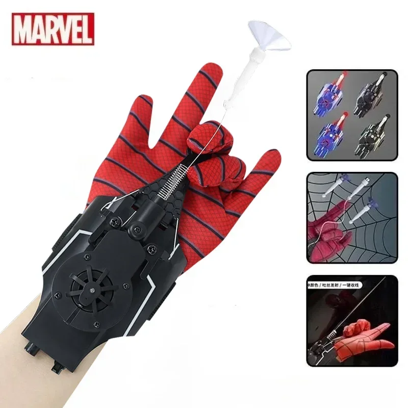 Disney Marvel Spiderman Launcher наручные веб-стрелялки игрушки с косплеем Питер Паркер