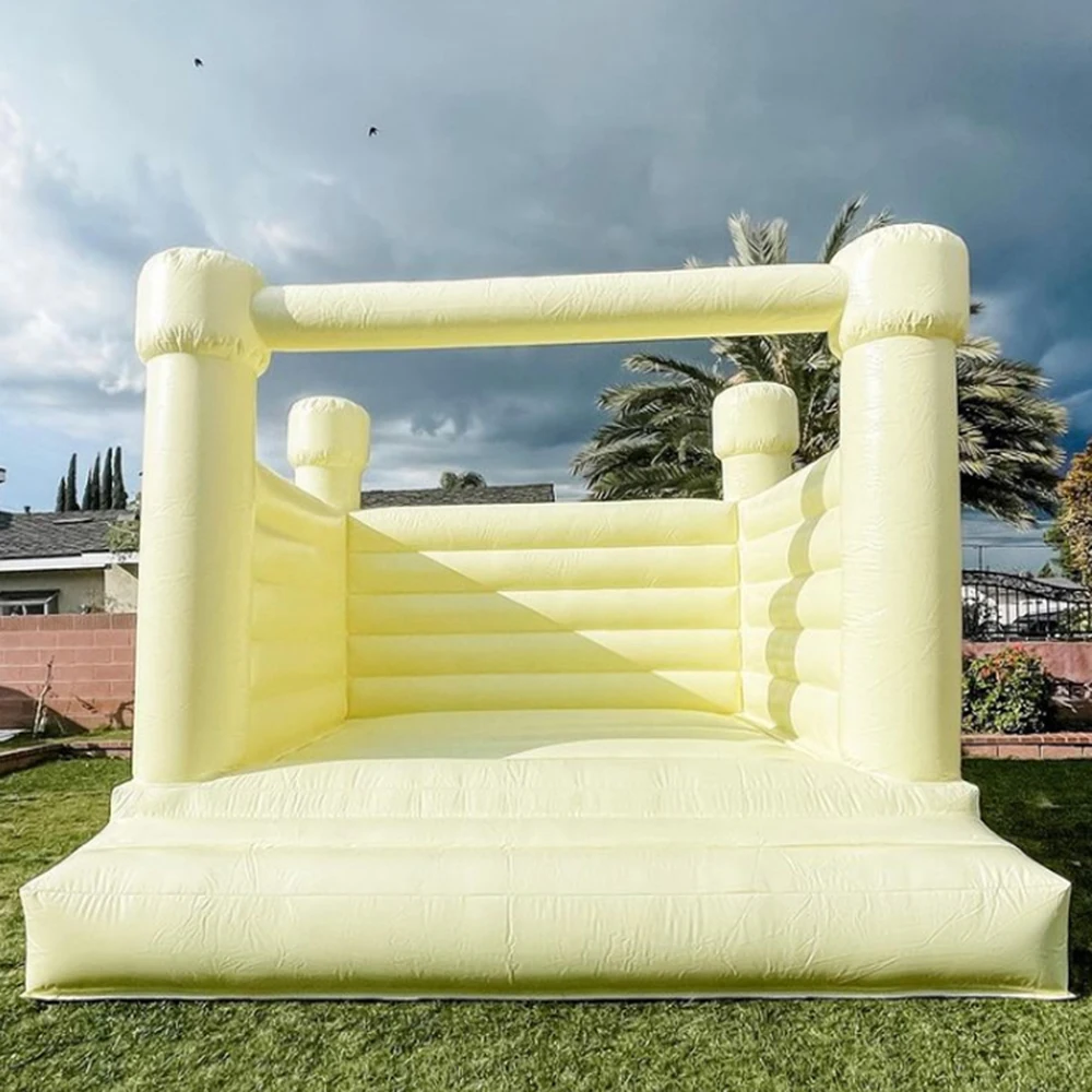 Macaron light yellow Bounce House For Wedding Inflatable White Bouncy House jumper Bounce Castle Bouncer Combo For Kids Adults
Macaron light yellow Bounce House For Wedding Inflatable White Bouncy House jumper Bounce Castle Bouncer Combo For Kids Adults