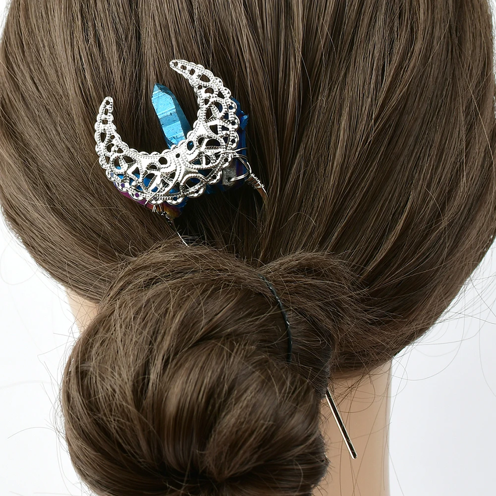 Moon Hoop Headdress Crystal Hair Jewelry Quartz Tiara Raw Headband Mermaid Comb Crown Wedding Battette Bridal Hair Accessories
Moon Hoop Headdress Crystal Hair Jewelry Quartz Tiara Raw Headband Mermaid Comb Crown Wedding Battette Bridal Hair Accessories
