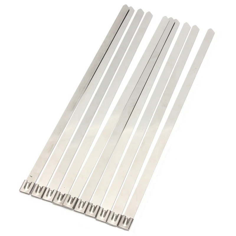 30 Pcs 0.39 Inch X 15.75 Inch Stainless Steel Metal Cable Zip Tie Wrap Exhaust Straps
30 Pcs 0.39 Inch X 15.75 Inch Stainless Steel Metal Cable Zip Tie Wrap Exhaust Straps