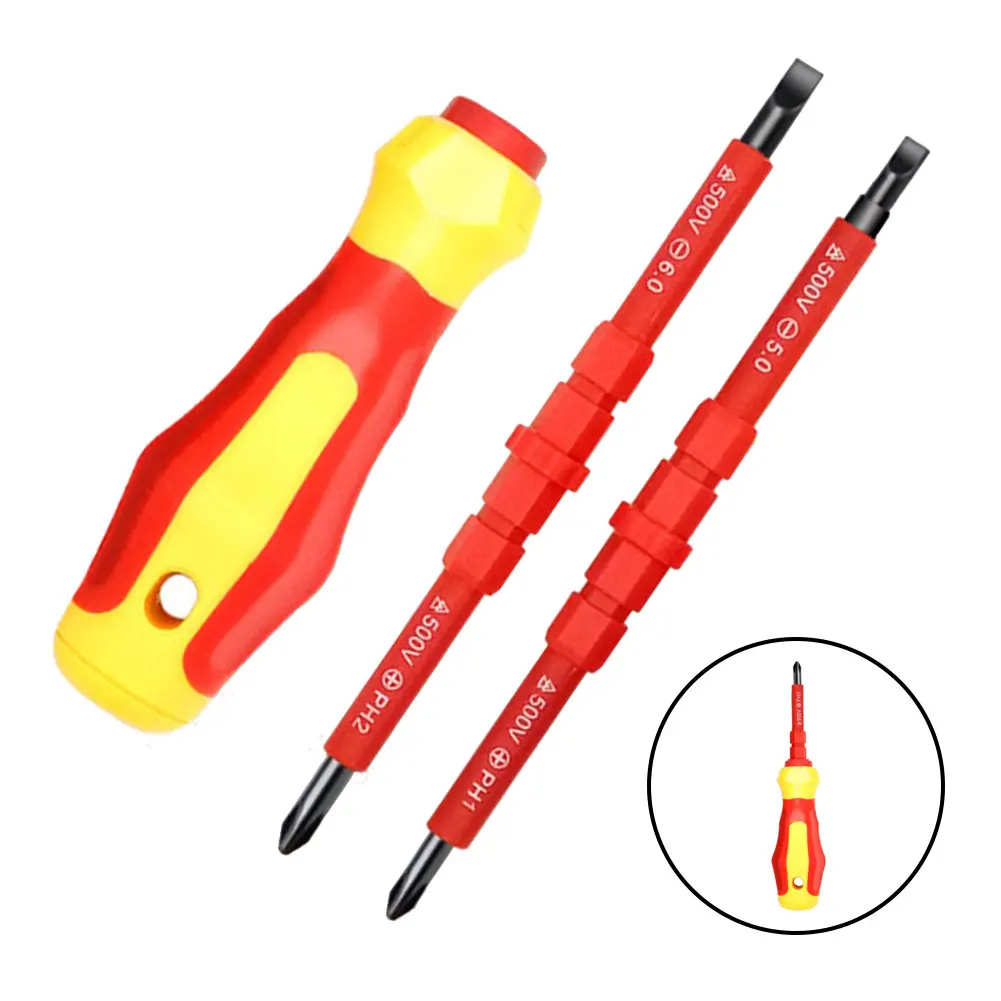 3In1 Insulated Screwdriver Set PH1/PH2 Multi-functional Electricians Slotted Screwdriver Bit Hand Tools Kit Set
3In1 Insulated Screwdriver Set PH1/PH2 Multi-functional Electricians Slotted Screwdriver Bit Hand Tools Kit Set