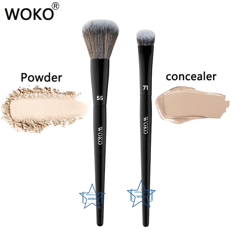 PRO 55 Powder Brush Contour Bronzer Powder Brush PRO 71 Professional Shadow Concealer Makeup Brush Concealer Blending Brush
PRO 55 Powder Brush Contour Bronzer Powder Brush PRO 71 Professional Shadow Concealer Makeup Brush Concealer Blending Brush