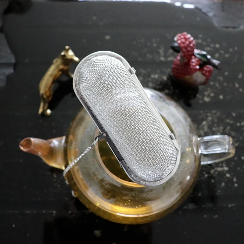 Reusable Stainless Steel Mesh Tea Infusers Long Mesh Tea Cage Strainer Coffee Herb Spice Filter Diffuser Cooking Tea Accessories
Reusable Stainless Steel Mesh Tea Infusers Long Mesh Tea Cage Strainer Coffee Herb Spice Filter Diffuser Cooking Tea Accessories
