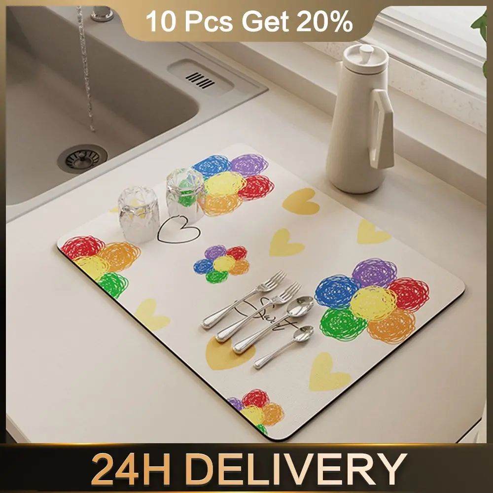 Bowl Drying Mat Quick-drying Cup Drain Pad Bar Table Cup Drain Mat Durable 30×40cm Soft Diatom Mud Coaster Absorbent Pad Soft
Bowl Drying Mat Quick-drying Cup Drain Pad Bar Table Cup Drain Mat Durable 30×40cm Soft Diatom Mud Coaster Absorbent Pad Soft