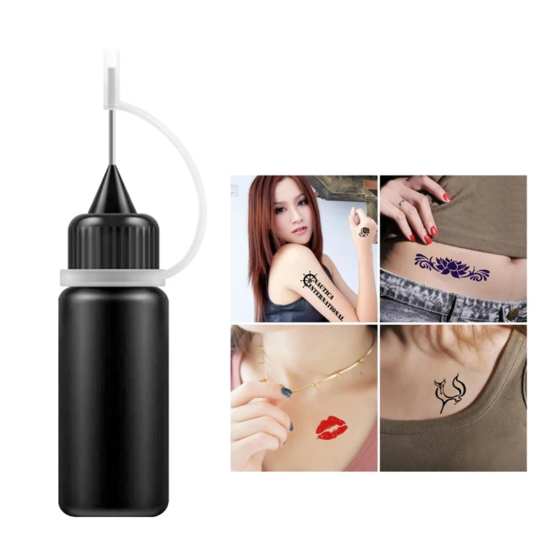 Henna Temporary Tattoo 10ml Liquid Tattoo Paste Black Brown Red Brown Cones Indian 1pcs for Temporary Tattoo Sticker Body Paint
Henna Temporary Tattoo 10ml Liquid Tattoo Paste Black Brown Red Brown Cones Indian 1pcs for Temporary Tattoo Sticker Body Paint