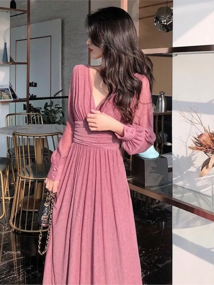 Fashion Vintage Sexy Maxi Dresses For Women Party Sequin Midi Dress Female Casual Chiffon Slim Korean Elegant Autumn 2022 Y2k
Fashion Vintage Sexy Maxi Dresses For Women Party Sequin Midi Dress Female Casual Chiffon Slim Korean Elegant Autumn 2022 Y2k