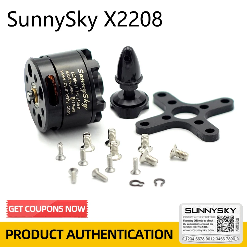 4 шт. SUNNYSKY X2208 бесщеточный двигатель 1260KV 1500KV 2600KV для многоосевого самолета |