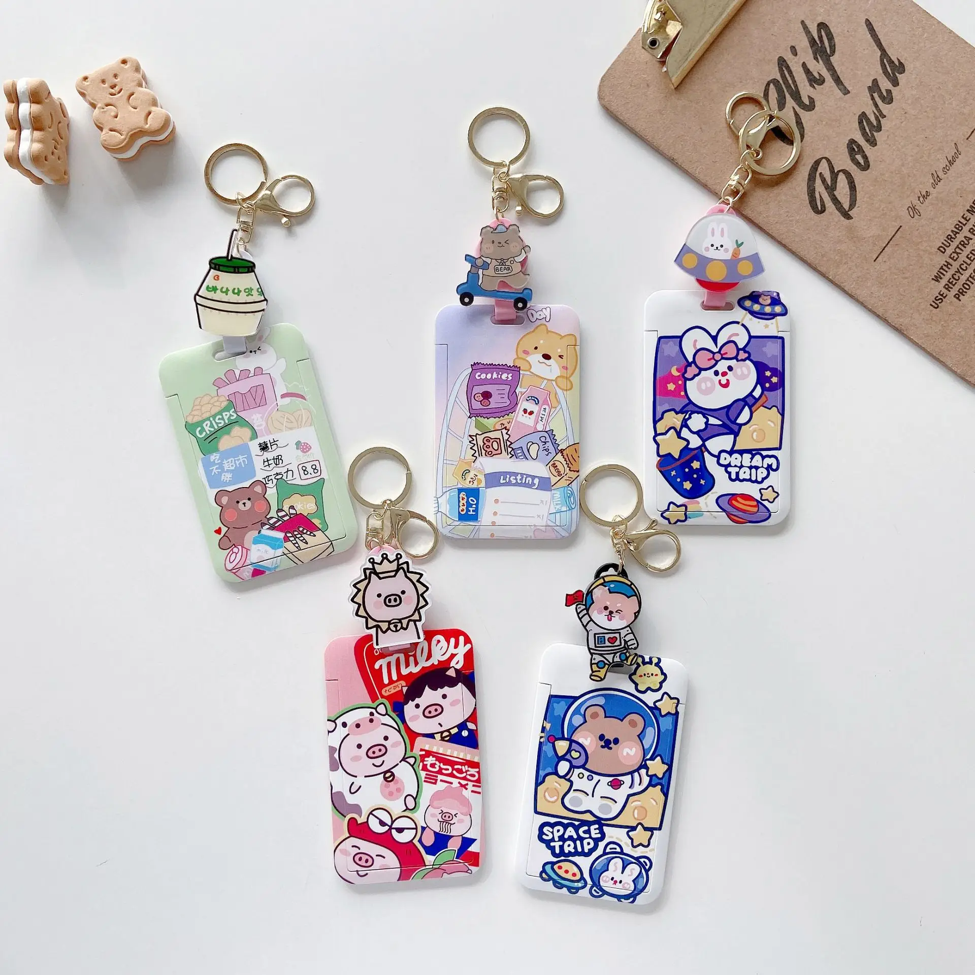 Bandai Cute Anime Star Bear Korea Key Chain Bus Set Lovely Girl Student Control Retractable Card Keychain Bag Buckle Keyring
Bandai Cute Anime Star Bear Korea Key Chain Bus Set Lovely Girl Student Control Retractable Card Keychain Bag Buckle Keyring