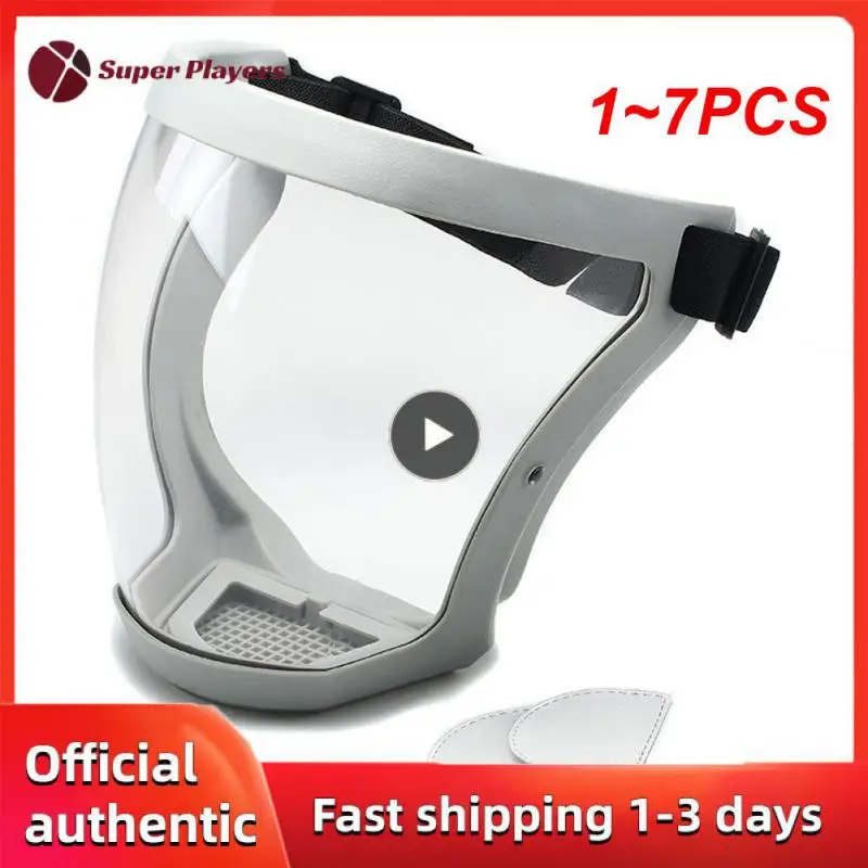 1~7PCS Transparent Full Face Shield Splash-proof Welding Safety Glasses Face Shield Windproof Mask Unisex Eye Protection Face 
1~7PCS Transparent Full Face Shield Splash-proof Welding Safety Glasses Face Shield Windproof Mask Unisex Eye Protection Face