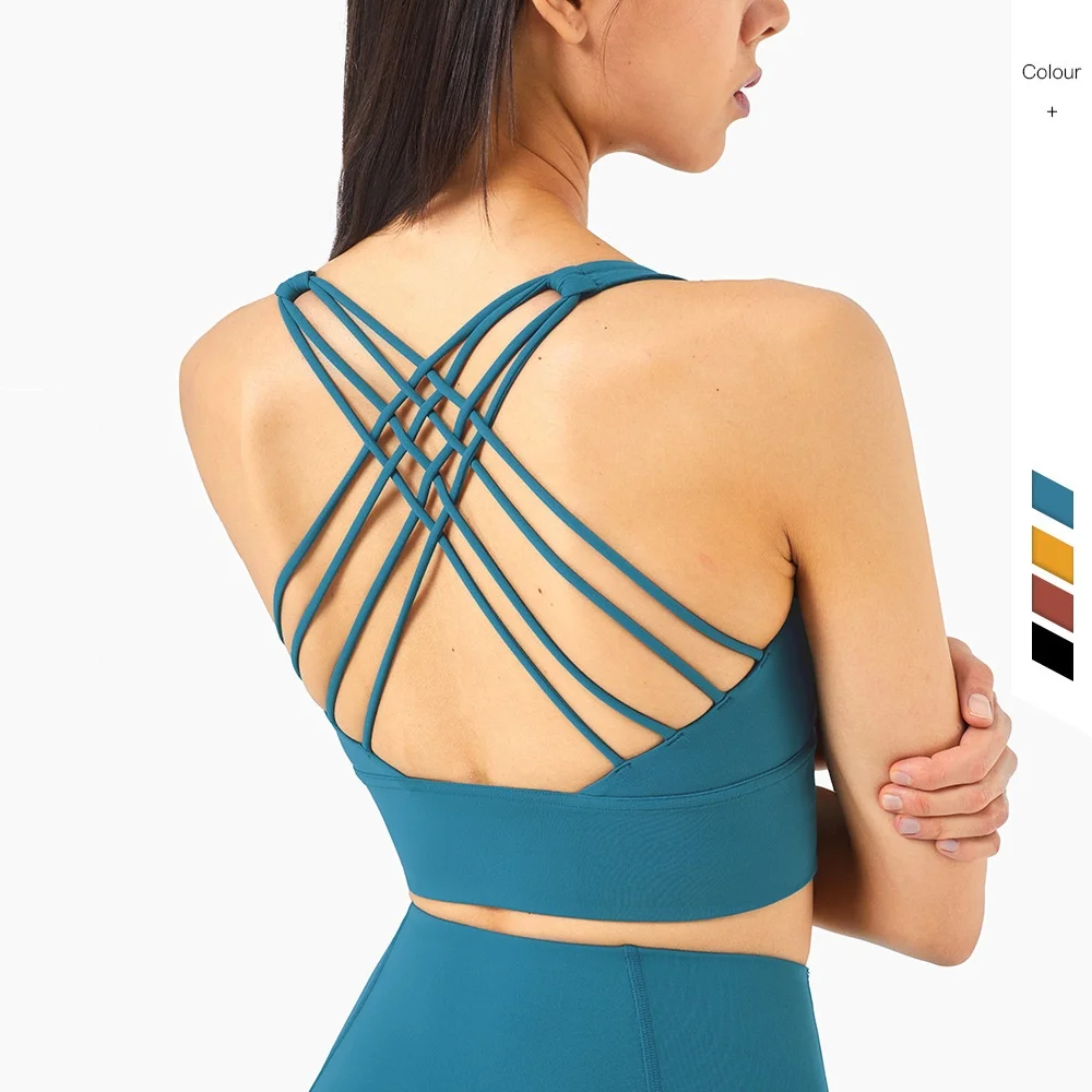 High-strength Women Sports Underwear Solid Color Yoga Bra Fashion Cross Support Gather Beautiful Back Gym Soft Breathable Health
High-strength Women Sports Underwear Solid Color Yoga Bra Fashion Cross Support Gather Beautiful Back Gym Soft Breathable Health