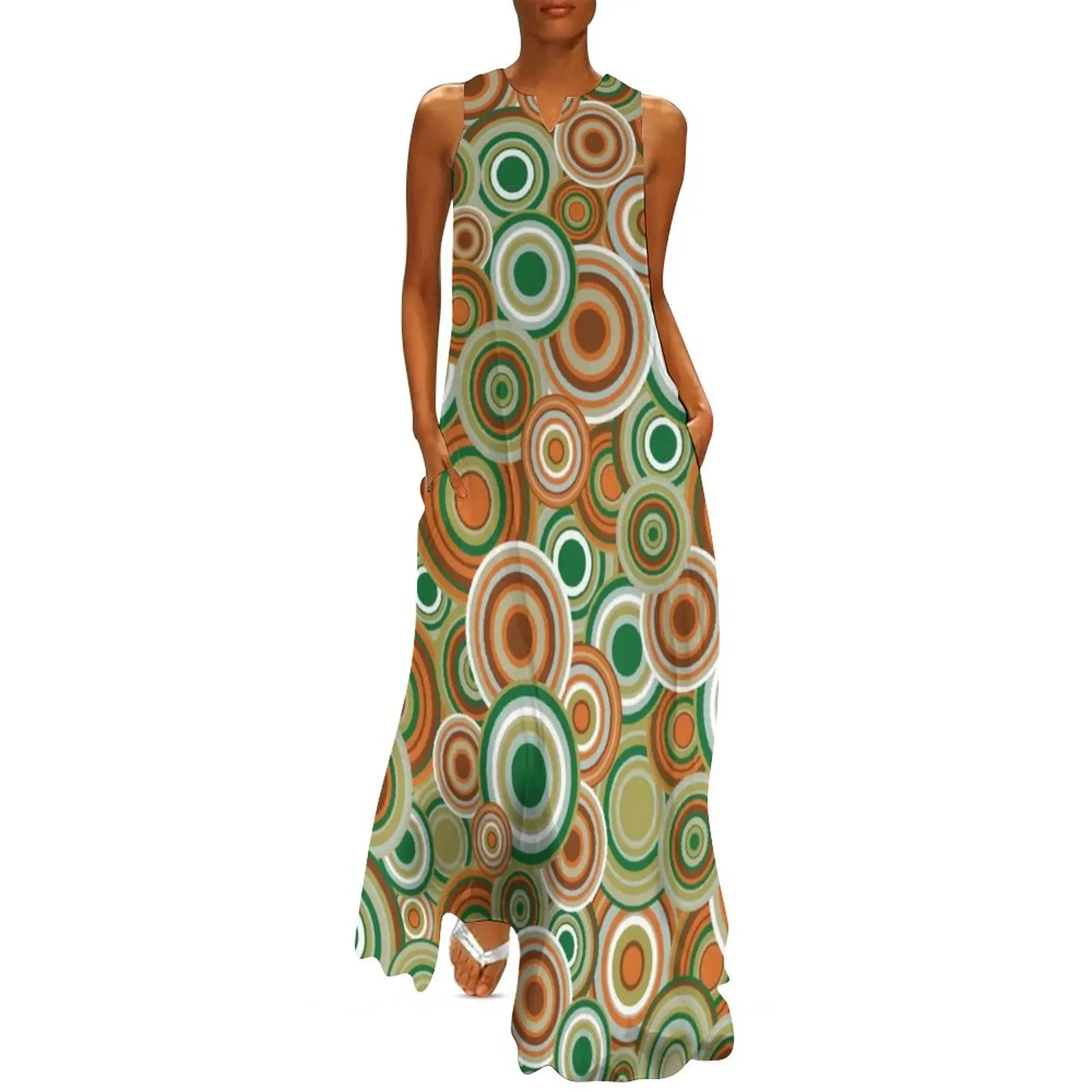 Retro 70s Circles Dress Psychedelic Pattern Party Maxi Dress V Neck Pattern Boho Beach Long Dresses Aesthetic Oversize Vestidos
Retro 70s Circles Dress Psychedelic Pattern Party Maxi Dress V Neck Pattern Boho Beach Long Dresses Aesthetic Oversize Vestidos