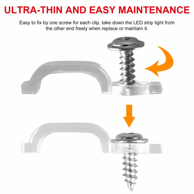 50/100 Mounting Brackets Clip One-Side Fixing Clips For 3528/5050/5630/3014 SMD LED Tube Tape Light Strip Clamp Brackets
50/100 Mounting Brackets Clip One-Side Fixing Clips For 3528/5050/5630/3014 SMD LED Tube Tape Light Strip Clamp Brackets