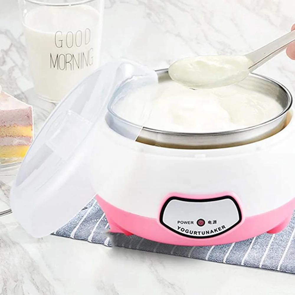 Yogurt Maker Mini Automatic Yogurt Machine Household DIY Yogurt Tools Kitchen Appliance Stainless Steel Tank Pink 220V
Yogurt Maker Mini Automatic Yogurt Machine Household DIY Yogurt Tools Kitchen Appliance Stainless Steel Tank Pink 220V