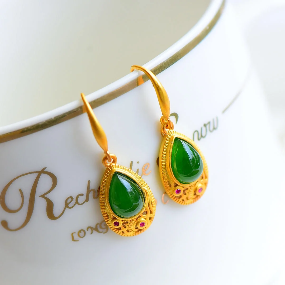 12185-6 # эмалированные женские серьги в виде капли воды HETIAN Green Jade S925 чистое серебро натуральный нефрит чонсам
12185-6 # эмалированные женские серьги в виде капли воды HETIAN Green Jade S925 чистое серебро натуральный нефрит чонсам